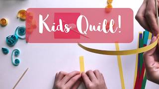 Easy Home Crafts with Kids: Kids Quill! Beginner Paper Quilling