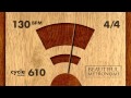130 BPM 4/4 Wood Metronome HD