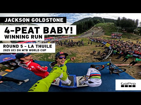 GoPro: 4-PEAT For Jackson Goldstone - Winning POV - La Thuile - '25 UCI DH MTB World Cup