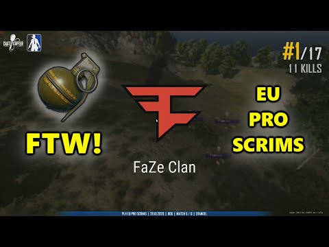 FaZe ubah, Gustav, Fuzzface & Aitzy - GRENADES FTW! - EU PRO SCRIMS - PUBG