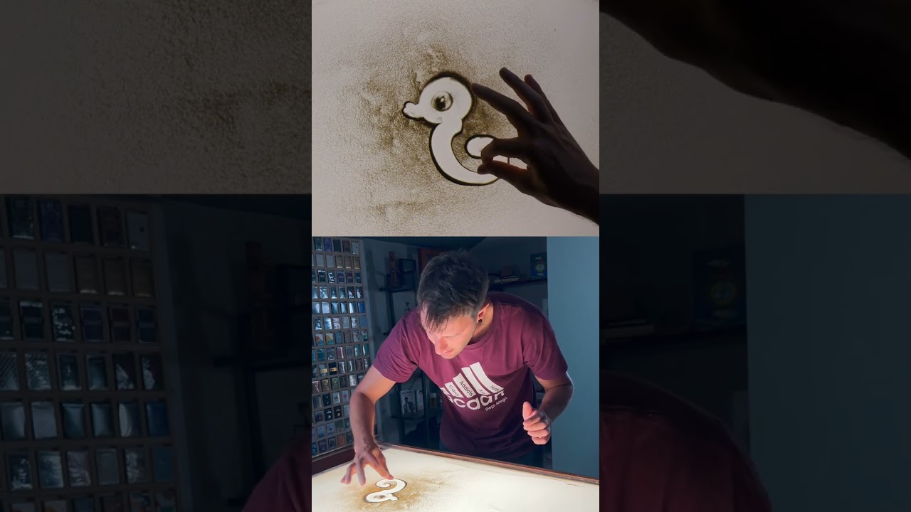 😍🔥 cavalluccio marino con la sabbia #jacknobile #magia #sandart