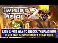 Twisted Metal 2 World Tour Easy Platinum With Cheats - Level Skip & Invincibility Cheat Workaround!