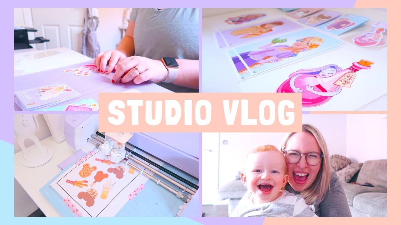 STUDIO VLOG | Making New Prints & Stickers! | 034