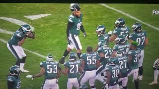 Eagles defense celebration