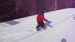 preview picture of video 'Holiday Valley Snow Boarding  A Ride with Ryan Mar 08'