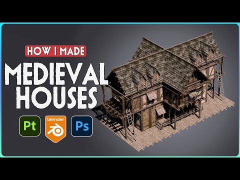 How I Made The Medieval Houses Modular Kit in Blender