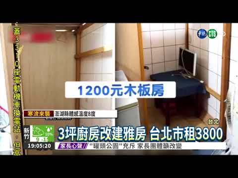 1坪木板房租1200 危機四伏!
