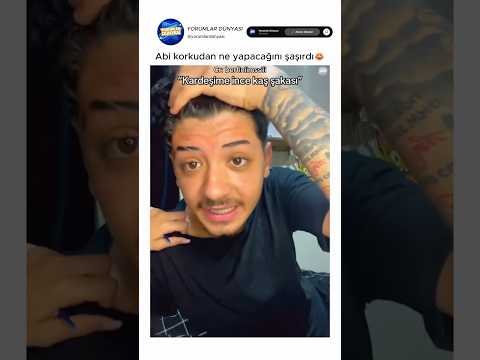 Abinin ince kaş şakasına verdiği tepkiye koptum😂