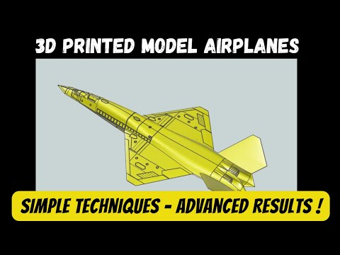 3D Printed Model Airplanes with Surface Modeling