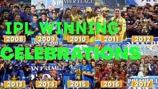 IPL Winning Celebrations (2008-19) | IPL 2020 | IPL Best Moments |