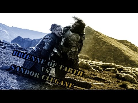 Brienne of Tarth vs  Sandor Clegane- The Prodigy "Run with the Wolves"
