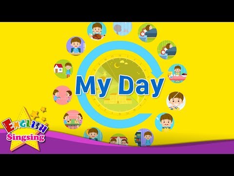 Kids vocabulary - My Day - Daily Routine