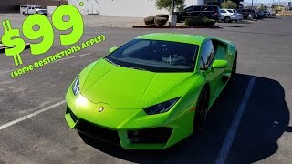 I Rented a Lamborghini for $99 (You can TOO!)