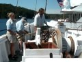 Raising the anchor and capstan work aboard ...