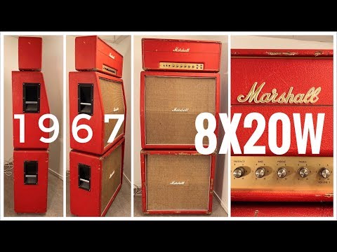 Cranked MIND BLOWING 1967 Marshall PLEXI Full Stack with 20-WATTERS!