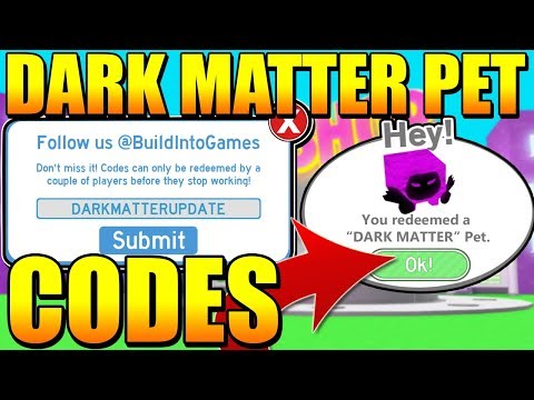 New Dark Matter Pets Update Codes In Pet Simulator Roblox Apphackzone Com - dino pet simulator codes roblox youtube