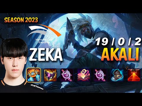 HLE Zeka AKALI vs SYNDRA Mid - Patch 13.22 KR Ranked