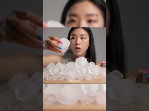 AI ASMR Candy Ice Cube Bite 🧊 | Frosty Crunching Sounds