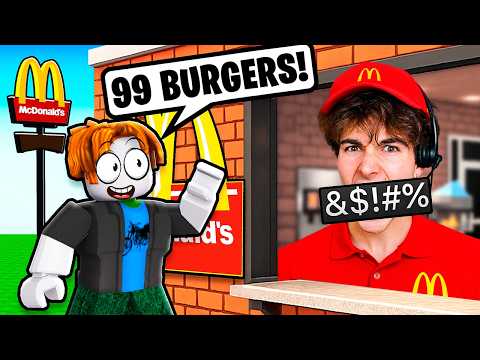 Working as a ROBLOX FAST FOOD WORKER... (I GOT FIRED)