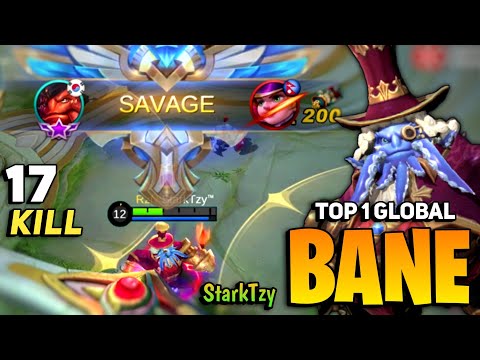 SAVAGE! 91% WR Bane Best Build 2021 [ Top 1 Global Bane Gameplay ] By StarkTzy™ - Mobile Legends
