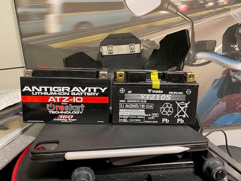 Husqvarna 701 Enduro LR: Install Antigravity ATZ-10-RS Lithium Ion Battery