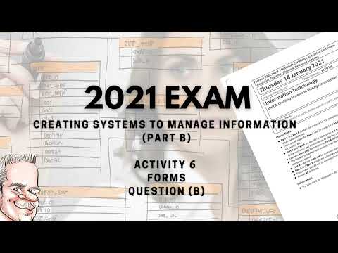 BTEC Level 3 Database 2021 Exam - Part B - FORMS QUESTION B - Walk through