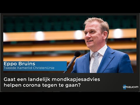 Uitgelicht! Vrijdag 2 oktober 2020 - Eppo Bruins (CU) over het landelijke mondkapjesadvies