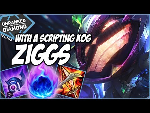 PLAYING ZIGGS WTH A SCRIPTING KOG'MAW - Unranked to Diamond - Ep. 131 | League of Legends