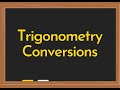 Trig Angle conversions Calculator Video