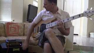 Video thumbnail for Squier Vintage Modified Jazz V and Schroeder Mini 110 by The Bass Hang