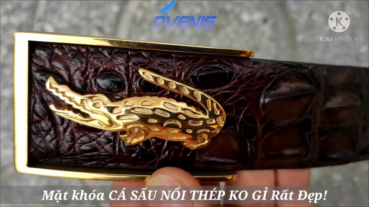 Mặt Khóa thắt lưng cá sấu THÉP KHÔNG GỈ hình cá sấu rất đẹp!