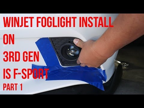 Installing WinJet Foglights Pt 1 | Mounting | Fsport Lexus IS350 IS250 IS200t 2014 2015 2016 F-sport