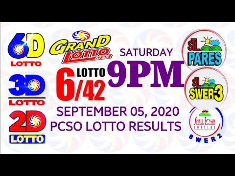 Lotto Result September 5 2020 (Saturday), 6/42, 6/55 | PCSO lottery draw