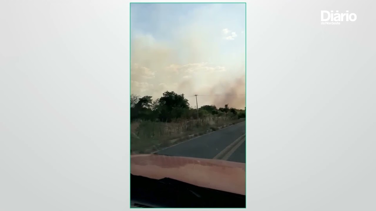 Imagem da notícia Incêndio de grandes proporções atinge município de Tarrafas, no Ceará