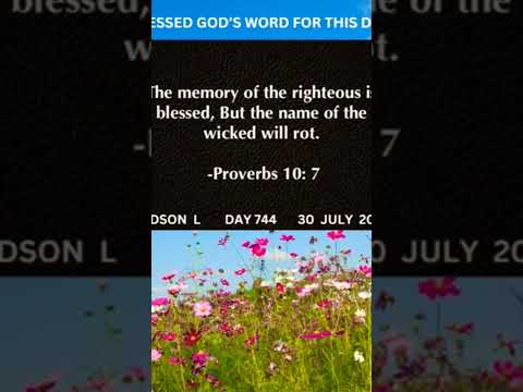 Blessed God's Word#Godson#English#Day744#shorts