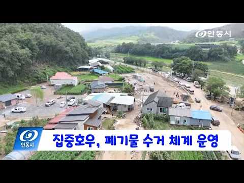 [안동 현장 리포트] 7월 23일, 집중호우, 폐기물 수거 체계 운영