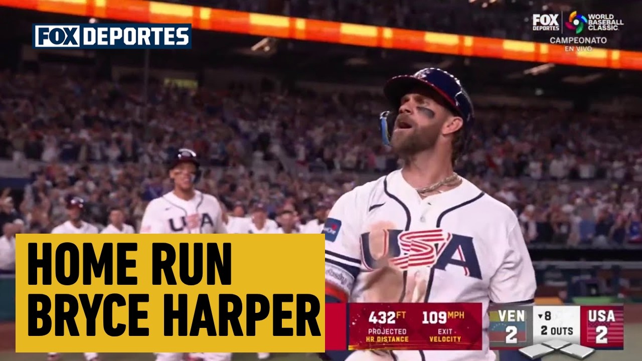 🇺🇸😤 HOME RUN Bryce Harper | Venezuela 2-2 USA | WBC 2026