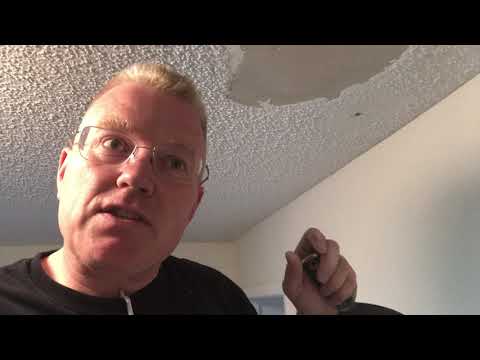 How To Repair A Popcorn Ceiling - Spencer Colgan Part 1