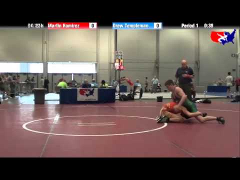 Martin Ramirez vs. Drew Templeman at 2013 Junior Nationals - FILA - FS