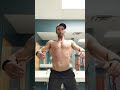 Post chest training flexing bodybuilding men's physique classic Physique