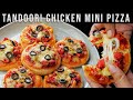 Mini Pizza Recipe | Tandoori Chicken Mini Pizza | Pizza Bites | Crispy And Soft Homemade Pizza