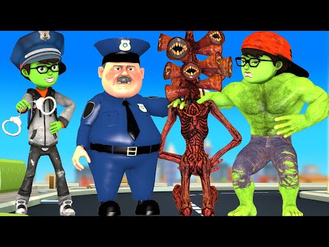Good Nick transform NickHulk rescue Subway Surfers - Scary Teacher 3D Nick is a Police