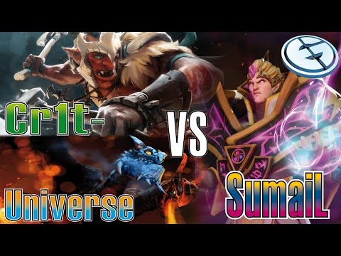 Cr1t- Troll Warlord + Universe Jakiro -vs- SumaiL Invoker / EG skirmish