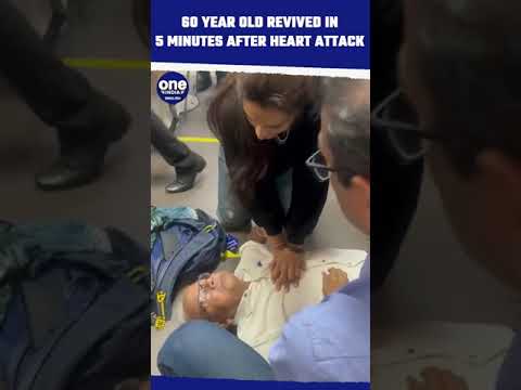 WATCH: Heroic Doctor timely intervention Saves Passenger's Life after heart attack at Delhi airport