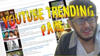 YOUTUBE TRENDING PAGE
