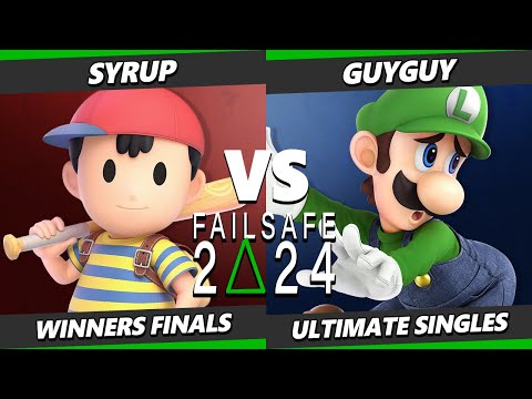 Failsafe Winter 2024 Winners Finals - Syrup (Ness) Vs. GuyGuy (Luigi) Smash Ultimate - SSBU