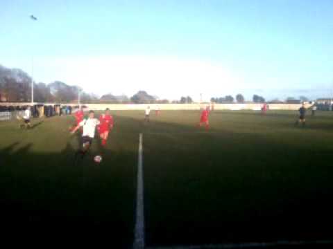 FA Vase. Eastbourne United goal v Morpeth Town.