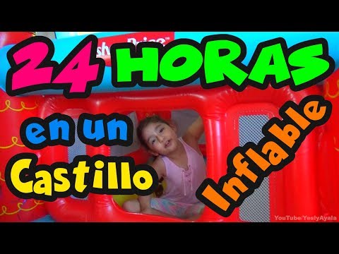 24 HORAS EN UN CASTILLO INFLÁVEL | RETO | DESAFIO // SIM