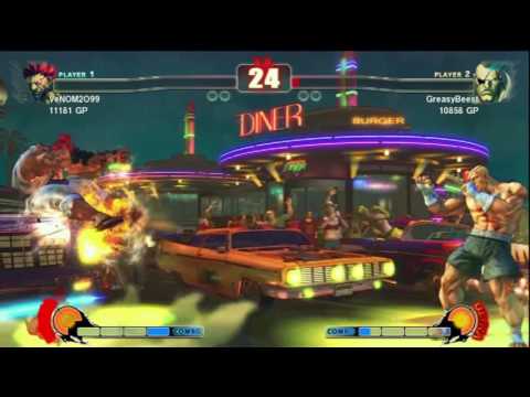 Street Fighter IV Championship Matches pt.2 - Akuma (VeNOM2099) vs. Sagat (GreasyBeest)