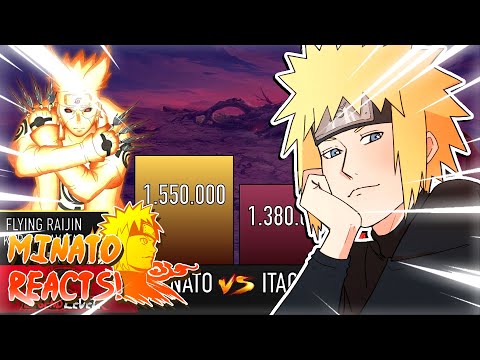 Minato Reacts To: MINATO VS ITACHI POWER LEVELS - AnimeScale